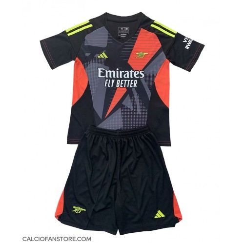 Maglia Calcio Arsenal Portiere Terza Divisa Bambino 2024-25 Manica Corta (+ pantaloncini)